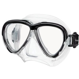 TUSA Intega Diving Mask Snorkel Diving Goggles Professional (Black)