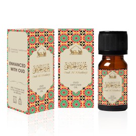 Oud Diffuser Oil, Oud Al Khaleeji by Dukhni | 3 x 10ml Arabic Oil for Diffuser & humidifier | 100% Pure Halal, Oudh Essential Oil Blend | Relax with Home Aromatherapy