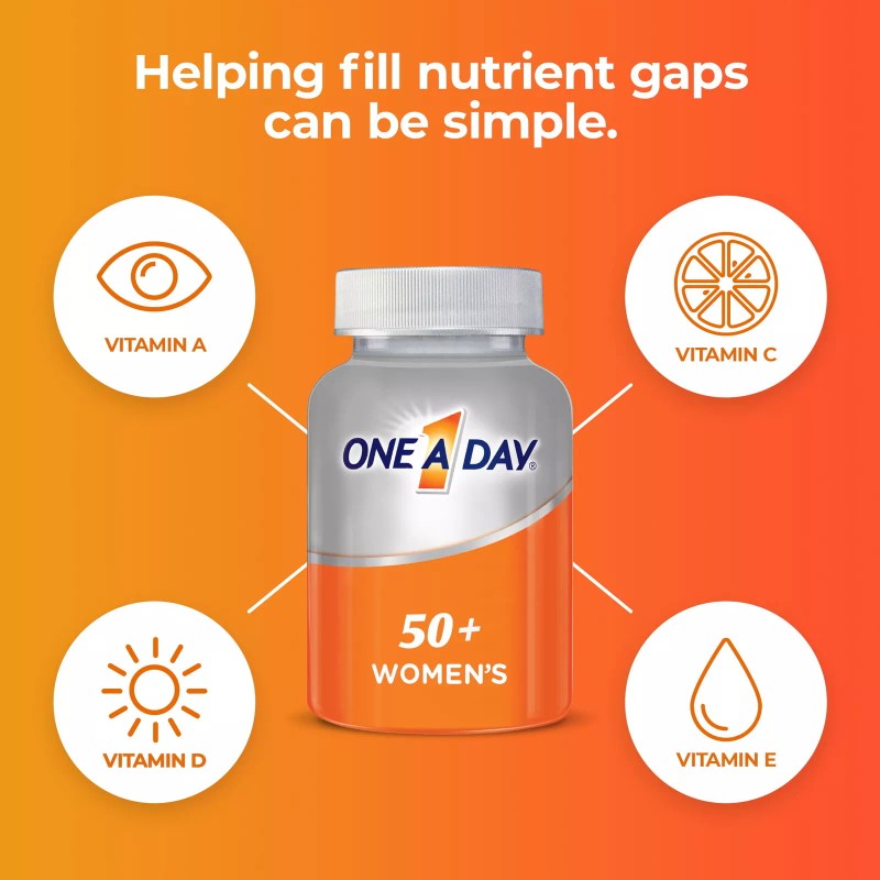 One A Day Women's 50+ Multivitamin Tablets, Multivitamins for Women,