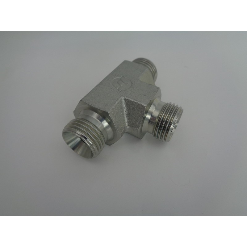 Hydraulic bsp 3 Way Male Equal Tee, 60 deg Cone