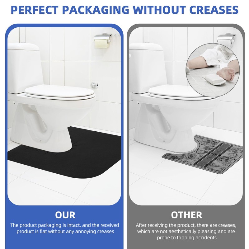 HBGOTL Upgrade Round Commode Potty Training Mats for Boys, Potty