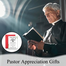 Pastor Appreciation Cards, Pastor Christmas Cards, Christmas Gifts for Pastor, Pastor Appreciation Gifts for Men, Pastor Officiant Ordination Card, Pastor Stocking Stuffers, Pastor Birthday Card 1PCS