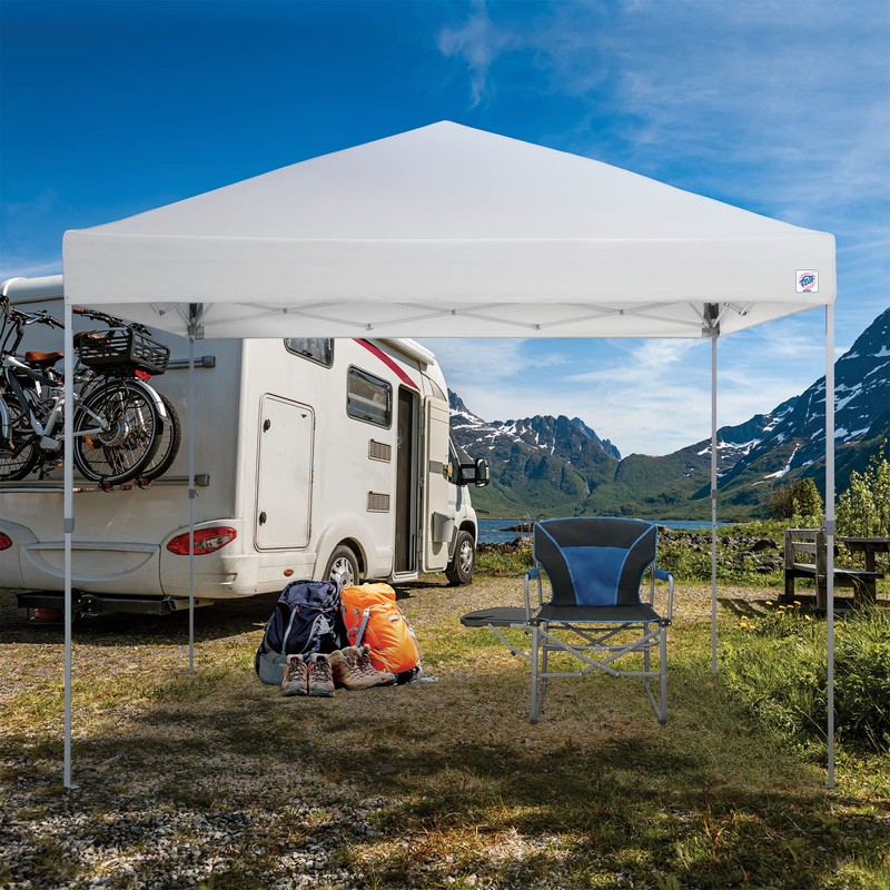 E-Z UP Patriot ONE-UP Technology Shelter, 10' x 10', White