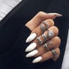 Nails in Europe and America Pointed Nail Tips, Solid Color