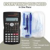 Scientific Calculator Bonus Maths Set Geometry Set - Clear Case