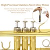 Trumpet Instrument,Band & Orchestra Musical Instruments for Beginners,With trumpets case,Mouthpiece,Cloth