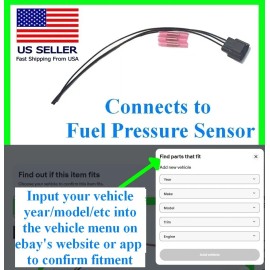 fit Subaru Nissan Fuel Pressure Sensor Connector Pigtail Plug Harness Wiring FPR