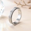 LIAN Fidget Ring for Women Men Stainless Steel Fidget Spinner