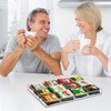 Weysat 12 Grids Acrylic Tea Bag Organizer Clear Acrylic Holder