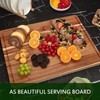 Acacia Wood Cutting Board 24x18 inch, Butcher Block Cutting Board