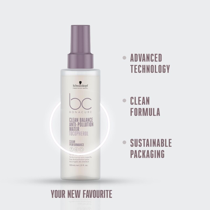 Schwarzkopf Professional BC Bonacure Clean Balance Anti-Pollution Water, Not Applicable