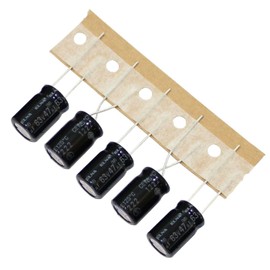 Elko Capacitor Radial 47µF 63V Electrolytic Capacitor up to 125°C 47uF Electrolytic Capacitor from Elna Pack of 20