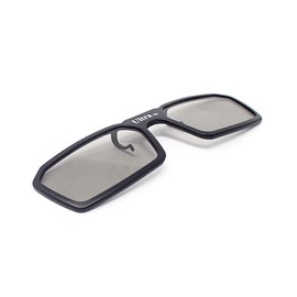 Ultra 1 Pair of Black 3D Clip On Glasses Passive 3D Glasses Men Women Compatible with RealD Cinemas 3D Glasses for TV Movie Glasses For Prescription Glass Wearers Circular Polorised Cinema Glasses