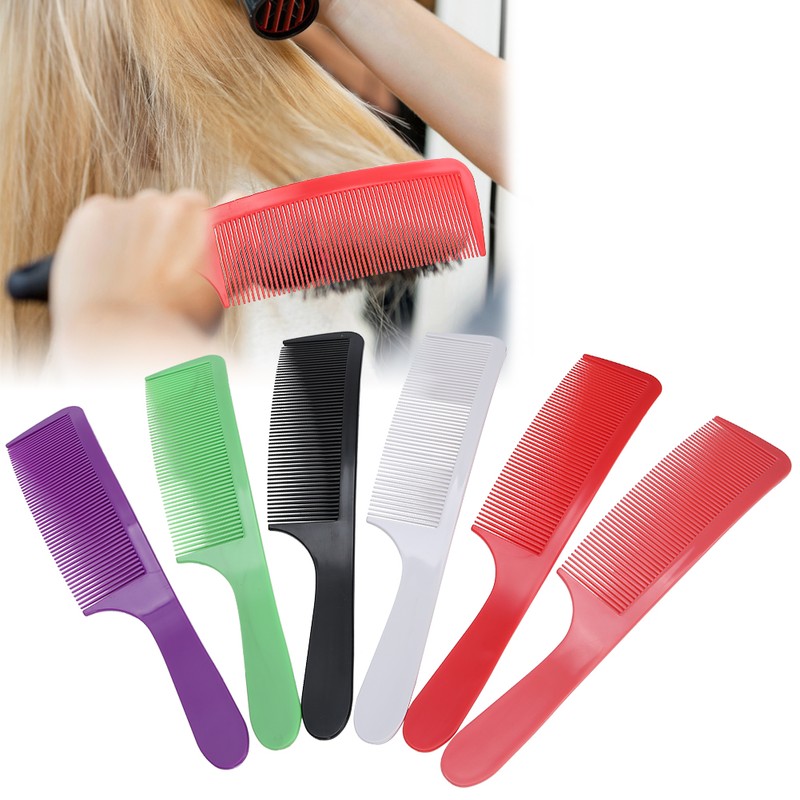 6pcs Barber Shop Curved Haircut Comb Hairdressing Cutting Comb with