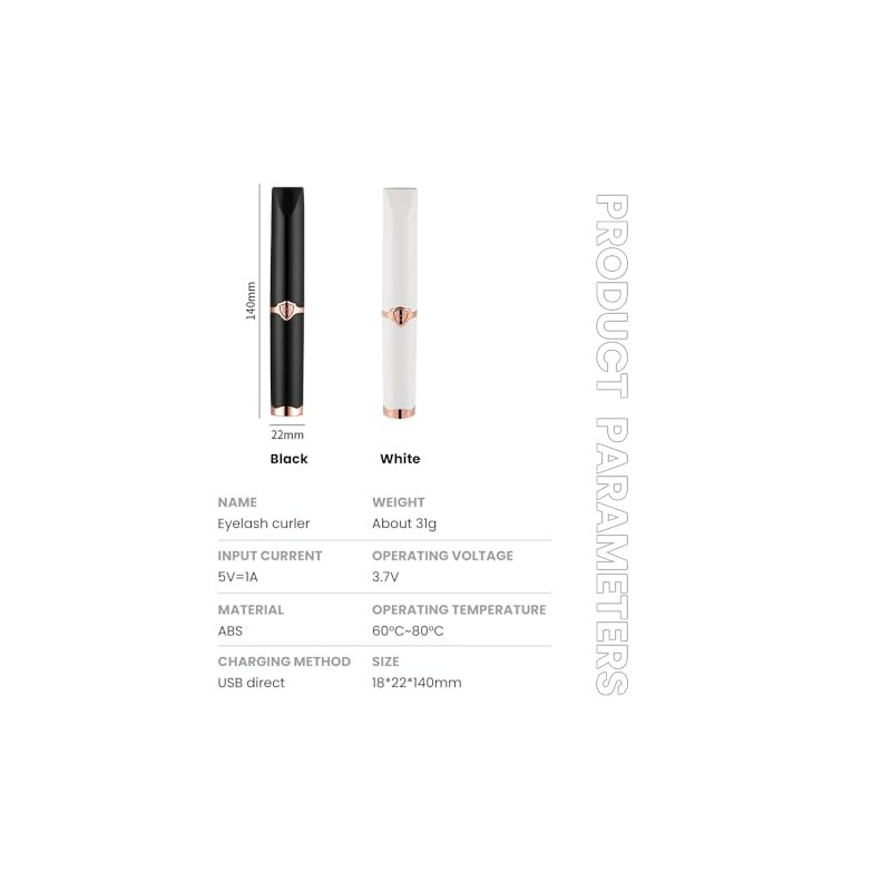 OZDOZD Heated Eyelash Curlers, Heated Eyelash Curler for Quick Heating