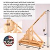 Wood Trebuchet kit for 12 and up, Fully Adjustable, launches