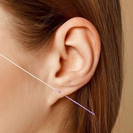 Ear Piercing Cleaner Floss,Ear Hole Cleaner,Ear Piercing Cleaner,180pack Piercing Cleaner Floss,Piercing Cleaner,Earring Cleaner,Earring Hole Cleaner - Color: mixed-color ear floss