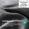 EVERLY100% Pure Linen Duvet Cover Set King Size 104X90Inch 3pcs