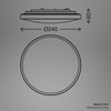 BRILONER - LED Bathroom Ceiling Light with Indirect Light, IP44