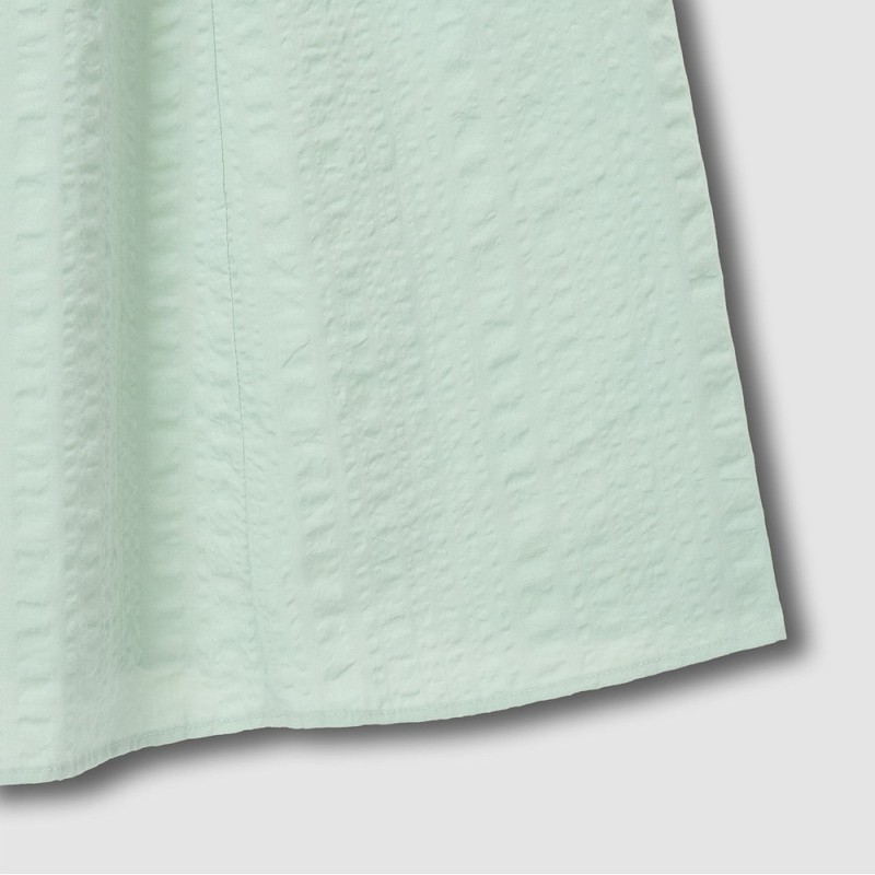 JAJU Soft Seersucker Sleeveless Pajama Dress_Mint