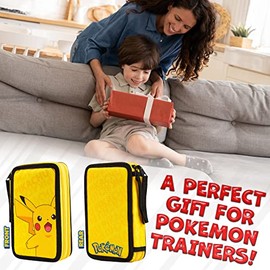 Estuche de lápices de Pokemon para niños y niñas, juego de papelería de Pikachu con lápices de colores, sacapuntas, regla, borrador, bloc de notas, su