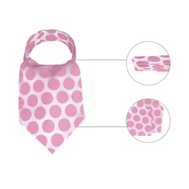 Allegra K Cravat Ties for Men Polka Dots Cravat Wedding Party Casual Ascot Tie One Size Pink