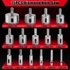 WORKEASE Diamond Hole Saw Kit, 17 Pcs Tile Drill Bits
