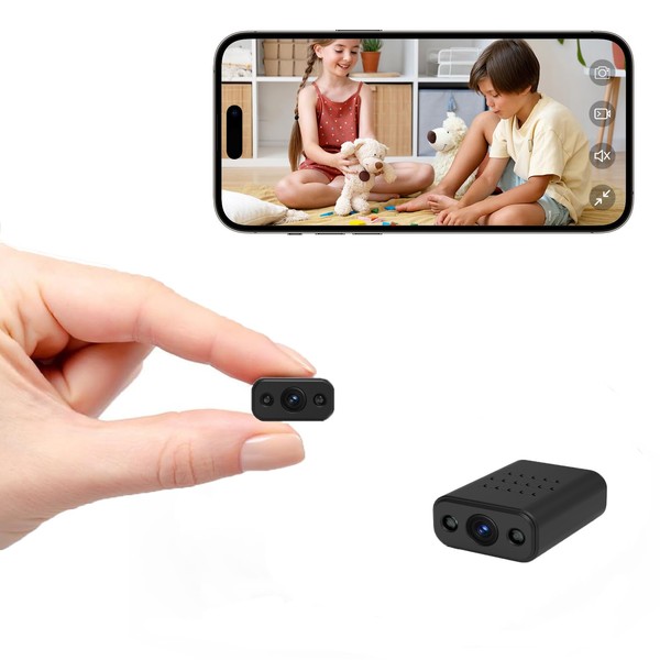XNJ Mini Camera, 4K HD WiFi Surveillance Camera with Night