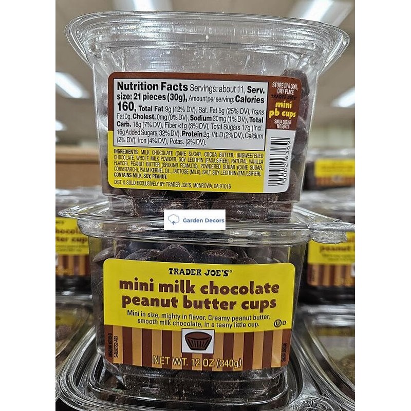 Generic Trader Joe's Mini Milk Chocolate Peanut Butter Cups 12oz