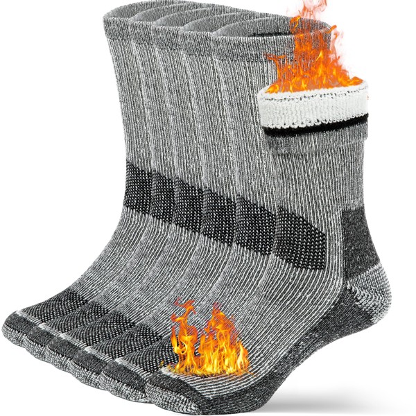 Buttons & Pleats Wool Socks for Men Women Merino Thermal