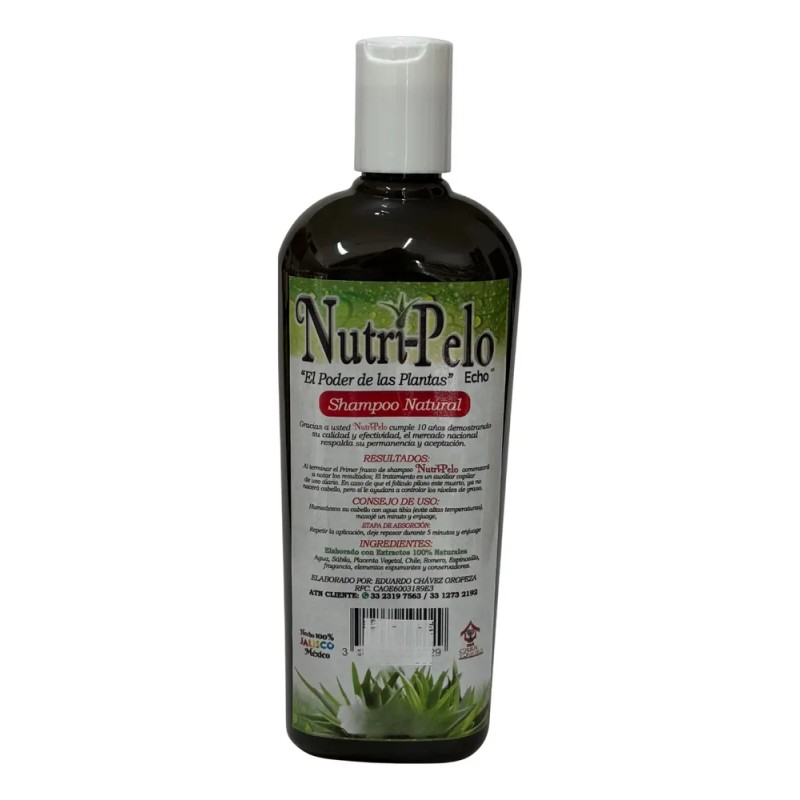 Shampoo De Chile Romero Y Sabila Para Crecimiento Acelerado