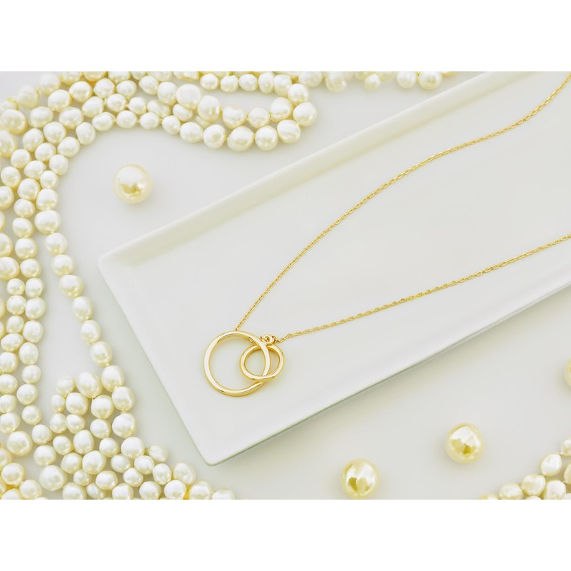 SOFIA MILANI - Women's Necklace 925 Silver - Circle Pendant,