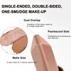 Eye Shadow Stick 2 Pieces Glitter Eyeshadow Stick, Double Colour