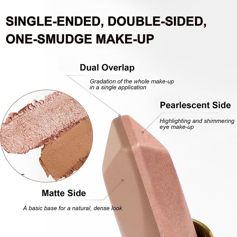 Eye Shadow Stick 2 Pieces Glitter Eyeshadow Stick, Double Colour