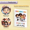 bqw Diversity Posters for Classroom Decor - 11x17 Inch Inclusion