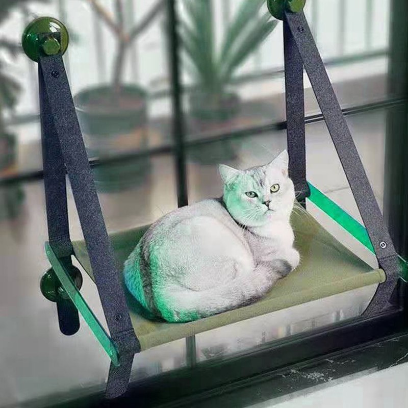 Cat Bed Window Removable Washable Cat Window Perch Swing Hammock