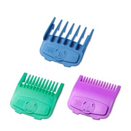Magetic Clipper Guards Set Compatible with Most Wahl Clippers, Color Coded Clipper Combs Replacement - Guard Number: #1/2, 1 and #1 1/2 (Length: 1/16, 1/8 and 3/16 inch)