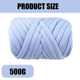 Nizirioo DIY Bulky Arm Knitting Wool: 500 g Roving Yarn for Hand Knitting Crochet Hand Chunky Knitted Blanket Yarn Knitting Yarn Chunky Knitted Blanket for Chunky Embroidery Throw Blanket (Blue)