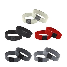 PACKOVE 5 Pairs Shoe Straps Elastic Shoelaces High Heel Removable Straps Anti-Loosen, Light grey, black, dark grey, beige, red