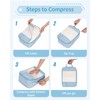 Narwey 5-Piece Set Compression Suitcase Organiser, Compression Packing Cubes Suitcase