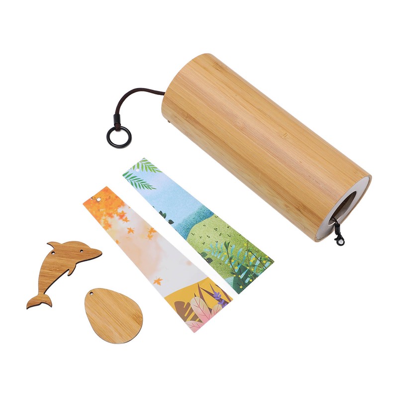 Bamboo Wind Chimes Metal Waterproof Japanese Chord Windchime Windbell for