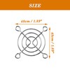 sourcing map Cooling Fan Grill Protective PC Fan Guard Metal