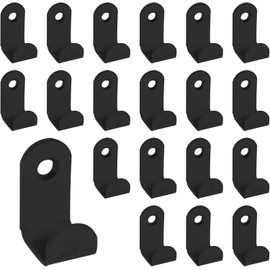Yuzita 30-pcs Wall Mounted Coat Hooks, Small Heavy Duty Black Wall Hooks for Hanging Coats, Home Bathroom Kitchen Outdoor Door Clothes Hat Robe (30-Pack Black)