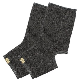 SamWo, 100% Sheep's Wool Yoga Socks, Warm Feet for Yoga and Gymnastics and Perfect Support for Every Exercise, charcoal