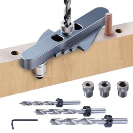 Dowel Jig Kit | Angle Pocket Jig,Drill Jig for Angled Holes, Woodworking Tools with Imperial Scale Markings for Tight Spaces, Carpenter