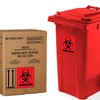 Biohazard Stickers Sign 4" X 4" Waterproof Biohazard Warning Label，Use