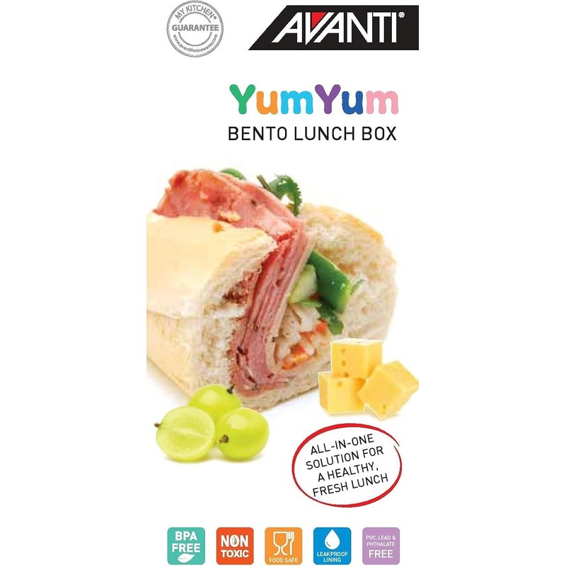 Avanti YumYum Bento/Lunch Box, Rainbow Magic