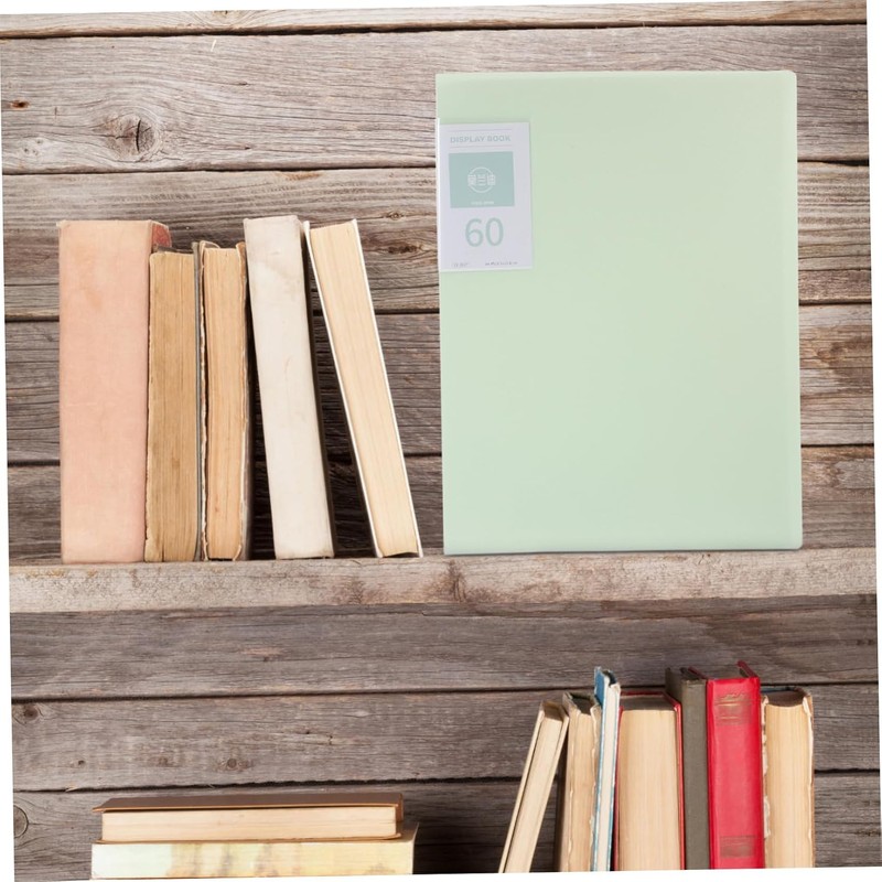 Carpeta de Archivos A4 Transparente 60 Hojas, Plástico Verde