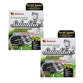 Bullsone Car Odor Eliminator Deodorizer for A/C system with Natural Ingredients (2 Pack) (Forest)
