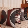 EZVING Burgundy Set of 4 Throw Pillow Covers Modern Abstract